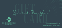 Tall Gift For You Gift Certificate Image Preview