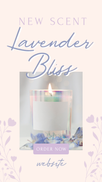 Lavender Bliss Candle Facebook Story