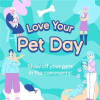 Quirky Pet Love Instagram Post