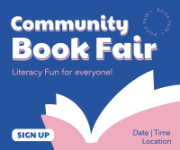 Community Book Fair Facebook Post