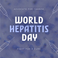 Minimalist Hepatitis Day Awareness Linkedin Post