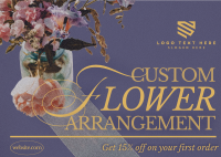 Editorial Flower Service Postcard