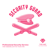 Security Hat and Baton Instagram Post Image Preview