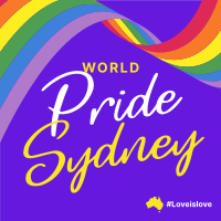 Sydney Pride Flag Instagram Post