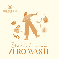 Living Zero Waste Instagram Post