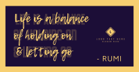 Life Balance Quote Facebook Ad