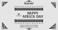 Decorative Africa Day Facebook Ad