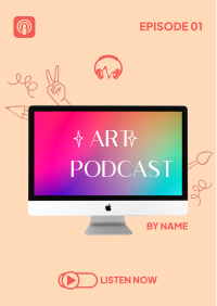 Art Podcast Episode Flyer