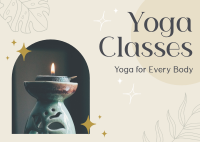 Modern Yoga Class For Every Body Postcard