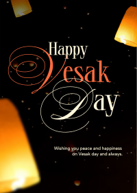 Lantern Vesak Day Poster