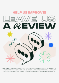 Fresh Funky Customer Feedback Flyer