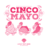 Cinco De Mayo Mascot Celebrates Instagram Post