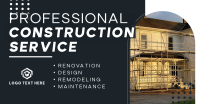 Modern Construction Service Facebook Ad