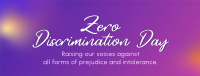 Zero Discrimination Day Facebook Cover