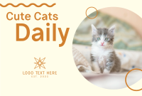 Pet Cat Pinterest Cover Design