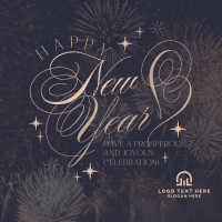 Elegant New Year Greeting Instagram Post