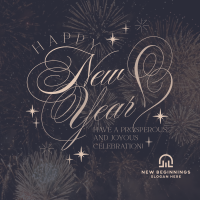 Elegant New Year Greeting Instagram Post Image Preview