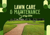 Lawn Care Services Postcard