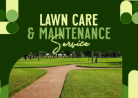 Lawn Care Services Postcard Design