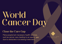 World Cancer Day Awareness Postcard