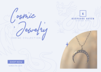 Cosmic Zodiac Jewelry  Postcard Image Preview