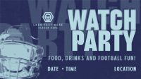 Football Watch Party Animation