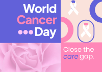 Funky World Cancer Day Postcard