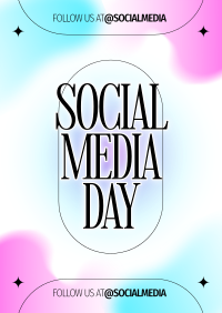 Minimalist Social Media Day Flyer