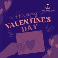 Valentines Day Greeting Instagram Post Design