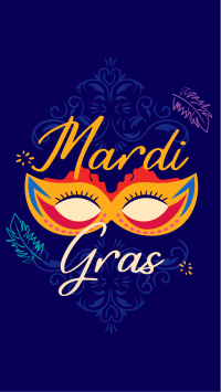 Decorative Mardi Gras Facebook Story