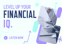 Business Financial Podcast Postcard