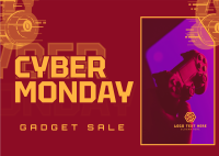 Cyber Gadget Sale Postcard