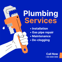 Plumbing Services Instagram Post example 1