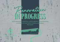 Renovation In Progress Postcard