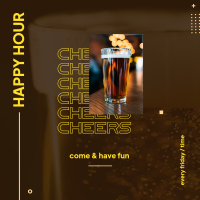 Happy Hourr Instagram Post Design