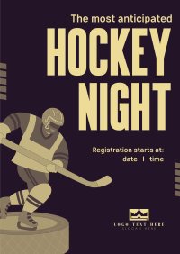 Winter Ice Hockey Poster