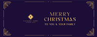 Elegant Christmas Facebook Cover Image Preview