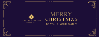 Elegant Christmas Facebook Cover Image Preview