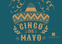 Cinco De Mayo Greeting Postcard