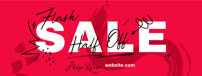 Doodly Generic Flash Sale Facebook Cover Image Preview