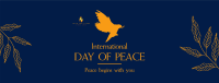 Day Of Peace Dove Facebook Cover