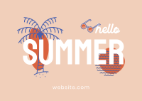 Hello Summer Postcard