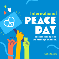 United for Peace Day Instagram Post