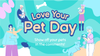 Quirky Pet Love Facebook Event Cover