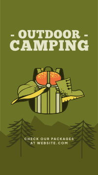 Outdoor Campsite Instagram Reel Design