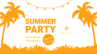 Summer Night Party Facebook Event Cover