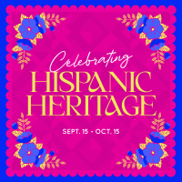 Floral Hispanic Heritage Instagram Post Design