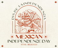 Retro Mexican Independence Day Facebook Post