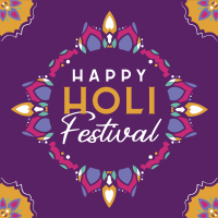 Holi Mandala Instagram Post Design