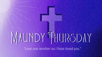 Holy Week Maundy Thursday Facebook Event Cover Image Preview